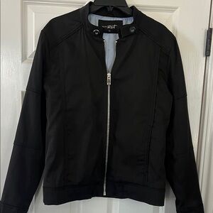 Black Rivet Zip-Up Jacket M